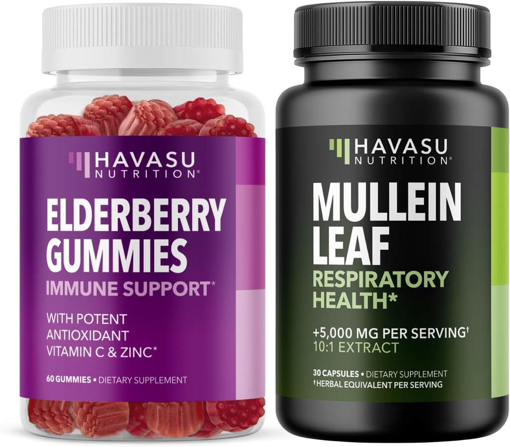 HAVASU NUTRITION Elderberry Gummies + Mullein Leaf Капсулы иммунной поддержки