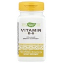 Nature's Way High Potency Vitamin B-6 Supplement, Cellular Energy Support*, 50 mg per Serving, Gluten Free, 100 Capsules (Packaging May Vary)