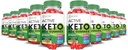 (10 Pack) Keto ativo ACV chicletes Fórmula avançada 1000MG ActiveKeto Keto chicletes Apple Cider Vinagre Formulado com suco de beterraba de romã B12 Vegan Non GMO 600 Gummys
