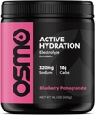 Osmo Active Hydration Electrolyte Powder (20 Servings) - Includes Sodium, Magnesium, Potassium, Carbs & Vitamins, Cane Sugar - All Natural, 3X Faster Hydration, Boosts Power & Endurance, Blueberry