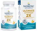 Nórdico Naturals Ultimate Omega 2X, sabor limão - 60 Gels macios - 2150 mg Omega-3 - Óleo de peixe de alta potência com EPA & DHA - Promove a saúde do cérebro e coração - Não-GMO - 30 Servings