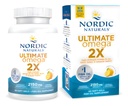 Nordic Naturals Ultimate Omega 2X, Lemon Flavor - 60 Soft Gels - 2150 mg Omega-3 - High-Potency Fish Oil with EPA & DHA - Promotes Brain & Heart Health - Non-GMO - 30 Servings