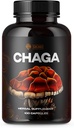 SIRUNES Mushroom Supplement Chaga Mushrooms Kapsler 100 Count - 1000mg Natural Organic Mushrooms with Chaga Mushroom Powder - Antioxidant supplement til immunforsvar, Energy Boos