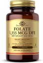 Solgar Folate 1,333 mcg DFE, 100 정제 - 800 mcg Bio-Active Metafolin - 심장 건강 - 비 GMO, Vegan, 글루텐 무료, 낙농장 무료, 고셔 - 100 서빙