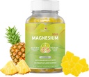BeLive Magnesium Gummies 200mg - 60 Ct dt dnesium Glycinate phụ trợ cho sự thư giãn, căng thẳng và ngủ cho người lớn và trẻ em - Tangy Pineapple Flavor