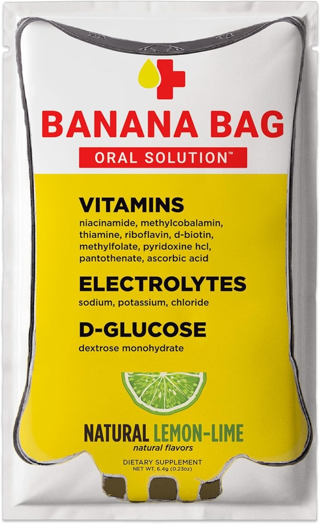 Banana Bag Oral Solution Packets . . . Natural Lemon Lime 15pk . . . . . . . .