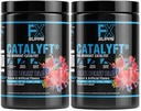FXSUPPS Catalyft Pre-Workout Powder Drink für Männer & Frauen Blitz Berry Blast Mix mit Kreatin, Koffein & Beta-Alanin | Best für Energiepumpe, Muskel-Gin & Focus, 40 Portionen (2-Pack)