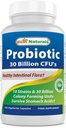 Best Naturals Probiotic 10 Strains & 30 Billion CFU Intestinal Flora, 120 Veggie Capsules - Shelf Stable probiotic (4146365)