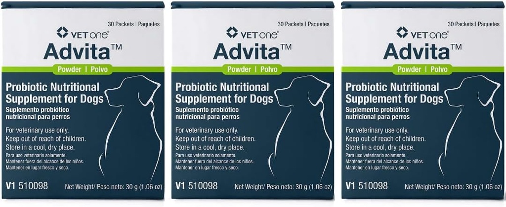 Veta Advita Probiotic Nutricional suplementari pels Dogs (3 caixes, 90 paquets)