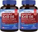 Antarktída Krill Oil 1000 mg Softgels, Krill Omega-3s, EPA, DHA, Astaxantín & Fosfolipidy, Zdravie srdca, 120 Softgels, Non-GMO, No Gluten, Vyrobené v USA