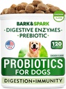 BARK&SPARK Hondenprobiotica Kauwen - Gas, diarree, Allergieën - Enzymen + Prebiotica - Kauwbare vezels - Digestie, Immuniteit - USA Made - 90 Ct - BeefLiver