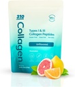 310 Nutrition Hydro Collage hidromed Peptides Powder per a Dones i homes - Collage d' algs-Fed suplementaris per l' àcid w/Hyalurical, Reverratrol, vitamina C, D per a pèls d' aparença, pèls i Nals - 30 SRV Unlavod