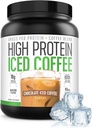High Protein Kaffee, Keto Friendly, 18g Protein, 2g Carbs, Natürliche Zutaten (18 Servierungen, Schokolade Iced Coffee)