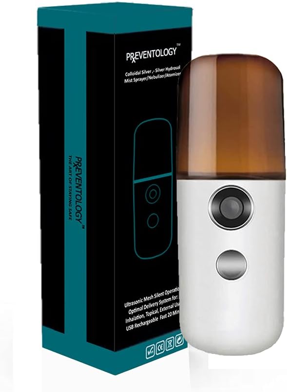 Preventológia Kolloid Ezüst Mist Sprayer - Újratölthető Ultrasonic Mesh - Csendes művelet