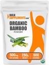 BulkSupplements.com Organic Bamboo Toz - Silica Supplements, Bamboo Supplement - Gluten Pulsuz, 500mg təhlükəsizlik, 250g (8.8 oz)
