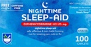 Rite Aid Nighttime Uniapu Difenhydramine HCI 25 mg, 100 Mini Caplets ...