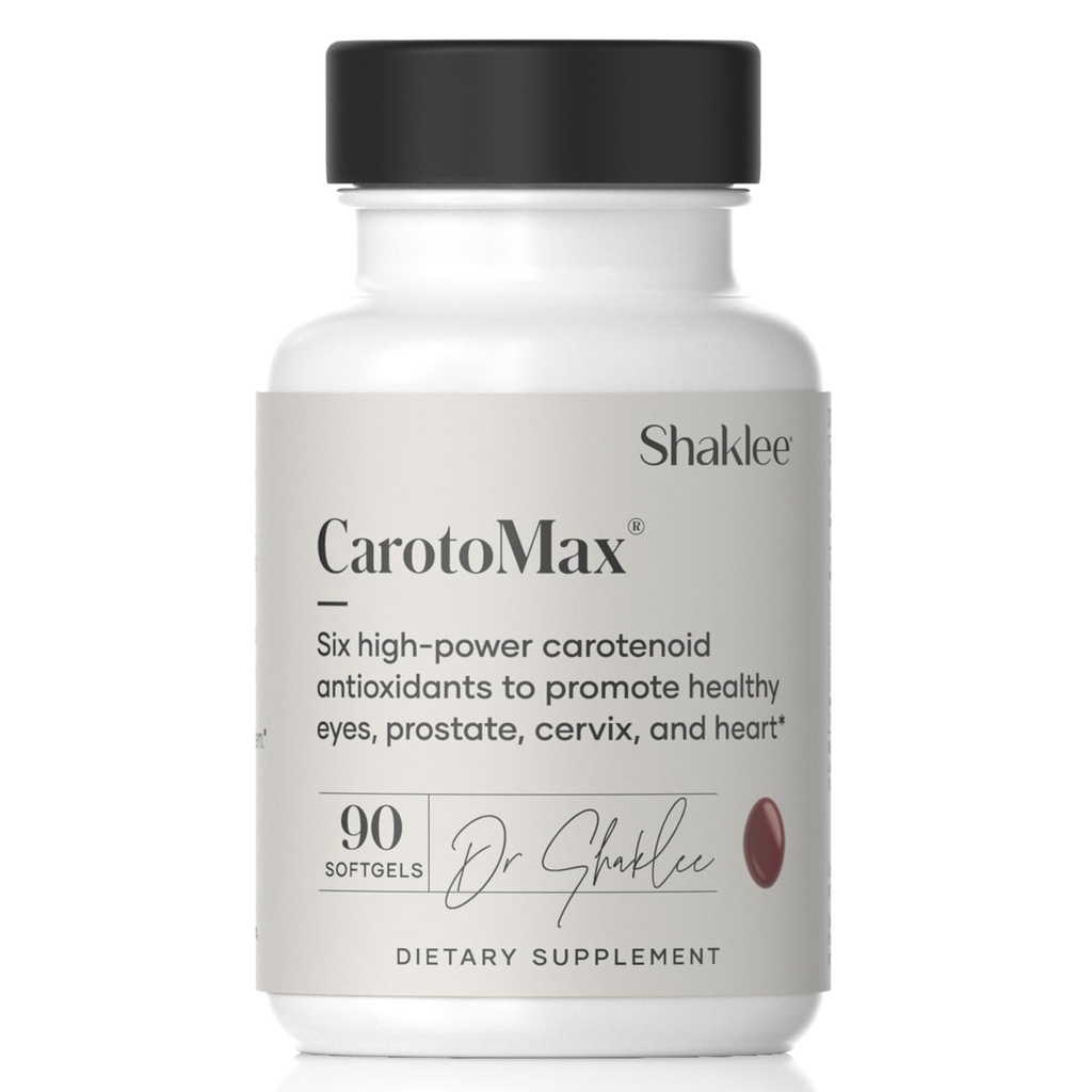 Shaklee - CarotoMax- Advanced Eye Health Formula w/ 6 Key Carotenoids - Supports Vision - Lutein, Zeaxanthin, Beta-Carotene, Astaxanthin - Promotes Macular Health - 90 Softgels