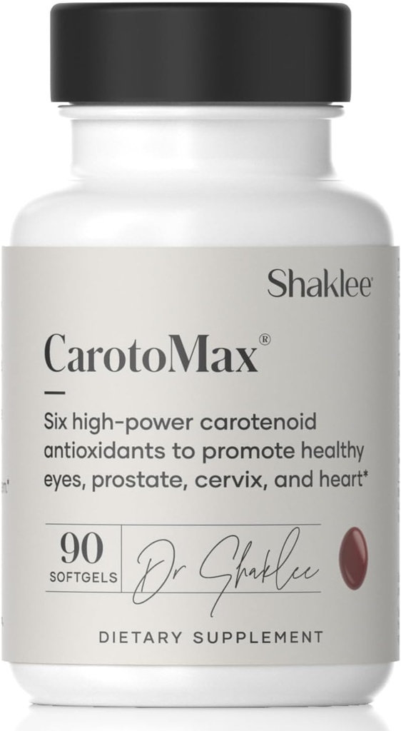 Shaklee - CarotoMax- Advanced Eye Health Formula w/ 6 Key Carotenoids - Supports Vision - Lutein, Zeaxanthin, Beta-Carotene, Astaxanthin - Promotes Macular Health - 90 Softgels