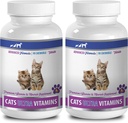 Thuốc an thần cho mèo Immune System - siêu vitamins cho Cats - Healthy Mines và vitamins Công thức - kẹo - mèo Calcium - 2 chai (180 phương pháp)