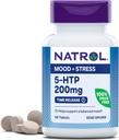 Natrol 5-HTP 200mg, Dietary Supplement bir Balanced Mood, 60 Vaxt Release Tablet, 60 Day Supply