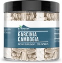 Garcinia Cambogia Extract hautsa 200 kapsula, Pure & Undiluted, No Additives