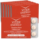 L'Energia Viter Cafeined Gum 60mg Caffeine, Baminas, Guarana, Sugar Free.