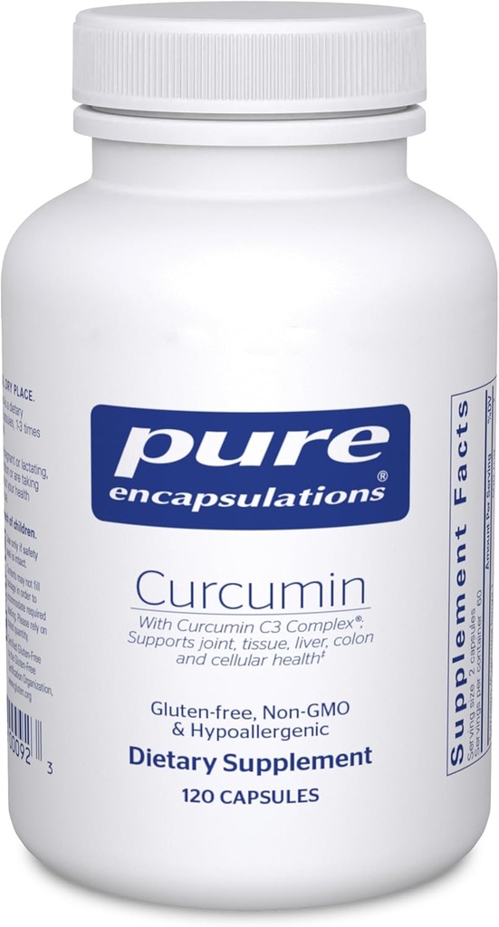纯封装 Crucumin - 500毫克 - 支持联合健康与肝脏健康 - Crucuma Longa Capsule - Non-GMO & Vegan - 120 capsules