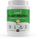 Lean1 Landareetan oinarritutako proteina-hautsa, ordezkoa, Vanilla Flavor, proteina garbia, 15 zerbitzatua