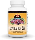 Źródło Naturals Resveratrol 200 for Healthy Aging *, 200 mg - 120 tabletek