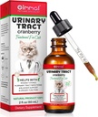 Urinär Trakt für Katzen, Natürliche Katze Urinary Tract Infektion Behandlung Tropfen unterstützt Blase, Nierenstein, Katze UTI, Cranberry Kidney Bladder Support Supplement, Chicken Flavor - 60ml / 2.02oz