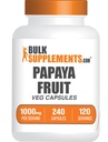 BulkSupplements.com Papaya Fruit Extract Capsules - from Carica Papaya, Herbal Supplement - Gluten Free, 1000mg, 2 Capsules per Serving, 240 Count (Pack of 1)