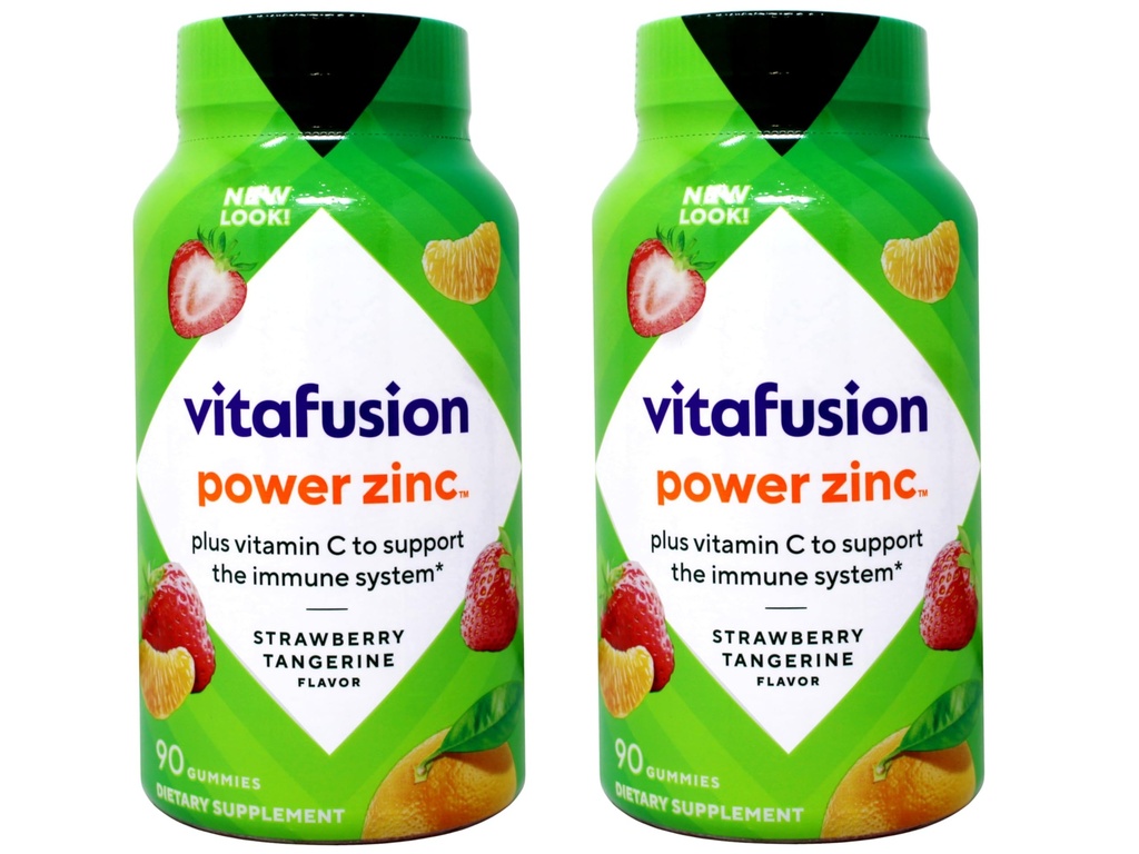 Vitafusion Power Zinc Gummy Vitamin 2 Bottle (180 ct Totally.)