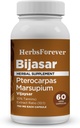 HerbsForever Bijasar (Indian Kino Tree, Malabar Kino)-Extra Strength(10:1) Extract,Equiv.to 4800mg Bark Powder Per Serving-Liver Support & Detox Blood Sugar & Purity| 10% Tannins| 60 Veg Capsules | 800mg