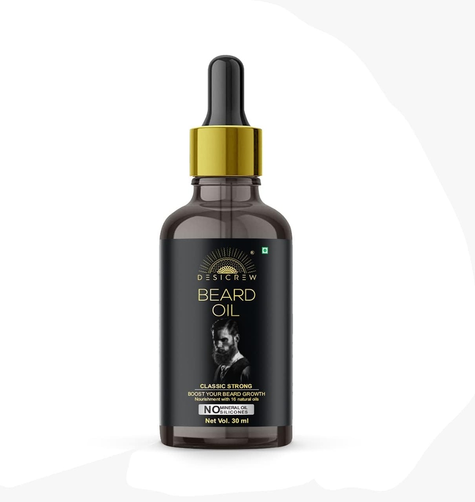 Olio di Crescita Classic Beard - Maggio Boost Si Cuscinetto Crescita Olio Noiurishment Con 16 oli naturali Essebtial in 30ml