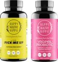 Felice sano Hippie Vaginal Probiotici per le donne e raccogliere me su pillole di energia naturale