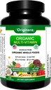 Suplemento orgánico de Whole Foods, Multi-Vitamina: Inmune, Brain & Heart Support | Prebióticos e postbióticos | cápsulas veganas para homes e mulleres. Gluten & Soy Free - 120 cápsulas de orixe vexetal