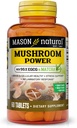 MASON NATURAL Mushroom Power s 95% EGCG a Matcha, Rastlinné-založené vzorec s Shiitake, Maitake, Reishi, 60 tabliet