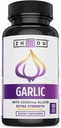 Zhou Garlic with Allicin - Garlic Supplements, Odorless Garlic Extract Pills for Men & Women, 5000 mcg Allicin Per Tablet for Immune & Heart Health - 90 Coated Tablets (Pack of 1)