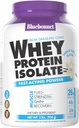 BlueBonnet 영양 Whey Protein Isolate Powder From Grass Fed Cows, 26g of Protein, No Sugar 추가, 글루텐 & Soy 무료, kosher Dairy, 2 Lbs, 28 서빙, 프랑스 바닐라 맛