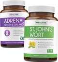 Adrenal & St. John's Wort (4-Month Supply) Mood Harmony Pack - L-Tyrosine (120 kapsula) eta St. John's Wort Powerfil 900mcg Hypericin 500mg kapsula bakoitzeko (120 kapsula)