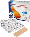 Bandaxes de tecidos flexibles - Bandaxes de dedos adhesivos Flex Fabric Adhesive Bandages Knuckles e Bandages de Thumb para o coidado dos dedos e para protexer as feridas da infección - (100 caixas de conta)