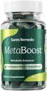 Santo Remedio MetaBoost, Kosttilskud, Metabolisk Enhancer, Giver en termogen effekt, Øger kalorie Burn, Grøn te (Thermogen), Chrom og Calcium, 60 tabletter, Vegetar