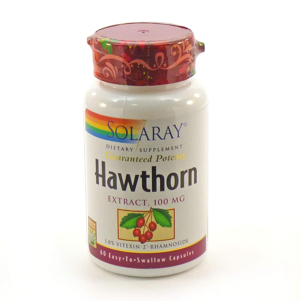 Hawthorn Aerial Extract 100mg Solaray 60 Caps