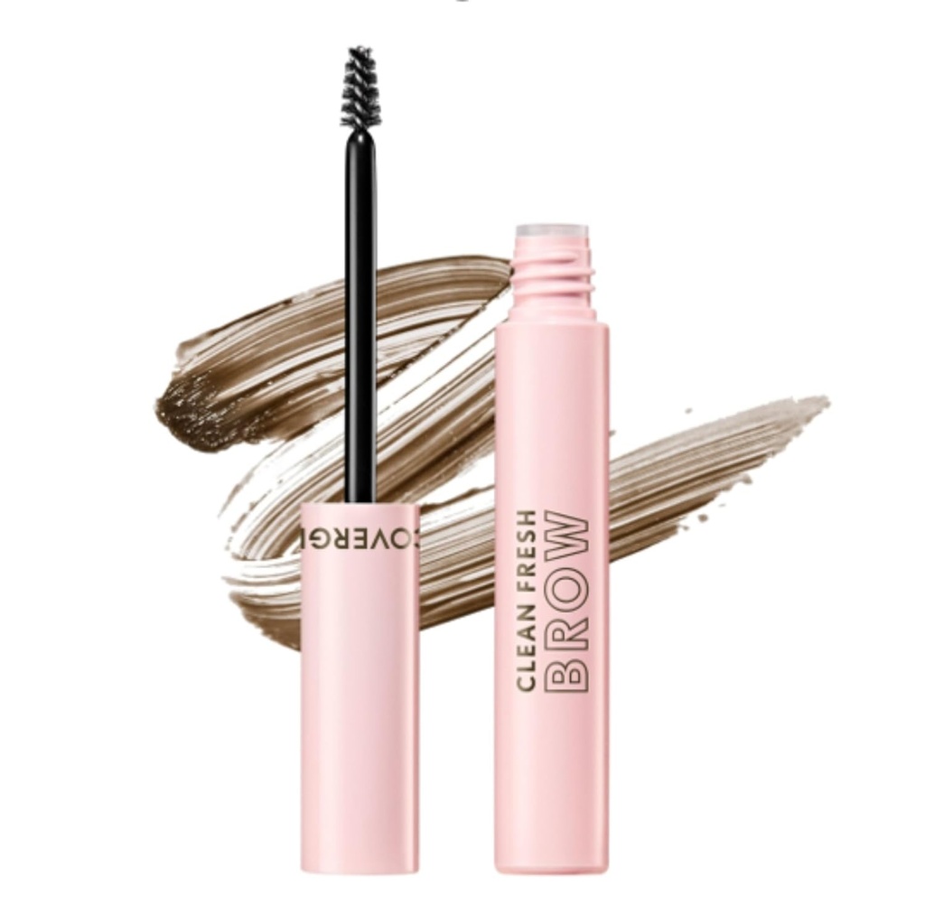 CoverGirl Clean Fresh Brow, 500 vidutinio rudos spalvos, Eyebrow gelis, Long- Leasting, Vegan Formulės, Natūralus ieškojimas, Lengva taikyti, nėra Smudge, 0.18oz