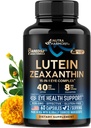 Eye Vitamíny - Lutein a Zeaxanthin doplňky - AREDS2 na bázi doplněk pro seniory a dospělé - Eye Health & Vision Support - Saffron, Zinek, Vitamíny, Měď, Super Zelené - Made in USA, 60 Kapsle