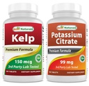 Kelp Supplement 150 Mcg & Potassium Citrate 99mg