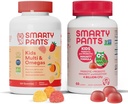Anak SmartyPants Multivitamin Gummies and Probiotic Immunity Bundle: Minyak Ikan Omega 3 (EPA / DHA), Vitamin D3, C, Vitamin B12, B6, Digetical & Imune Dukungan Tambahan (30 Hari)