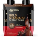 Optim Nutrition Gold Pretein Shake, 24g Protein, sẵn sàng uống Protein Shake, Gluten Free, Gluten C cho Immune Consolation, Chocolate, 11 Fl Oz, gói 4 (Packing May Vary)
