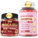 NEVISS Sugar Free 1Pack Maca Root Filled Gummies & 2Pack Myo-Inositol & D-Chiro Inositol Gummies