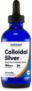 Nutricost Colloidal Silver 4oz - Cobalt Blue Glass Bottles, Bio-Active Colloidal Silver